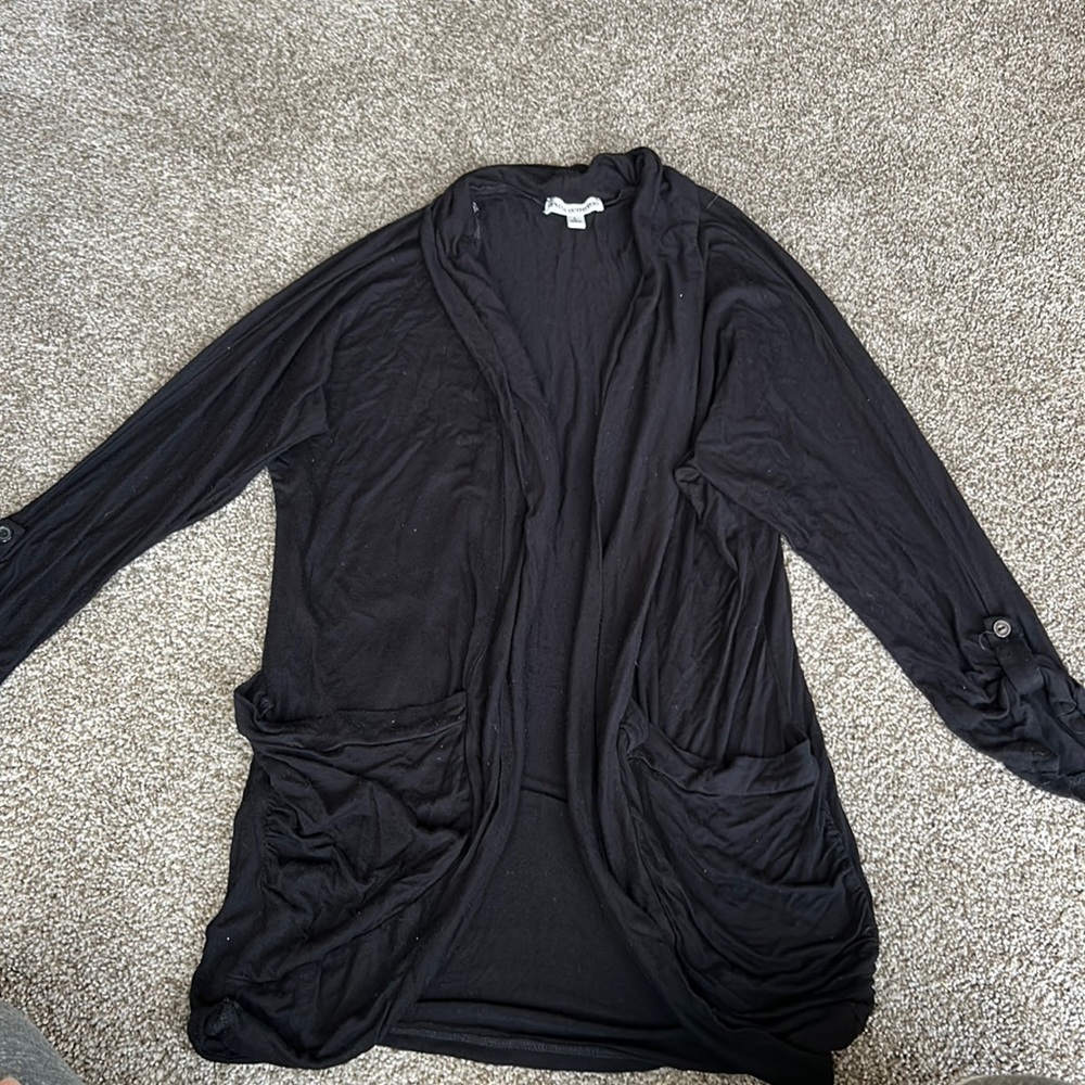 Black stretchy cardigan